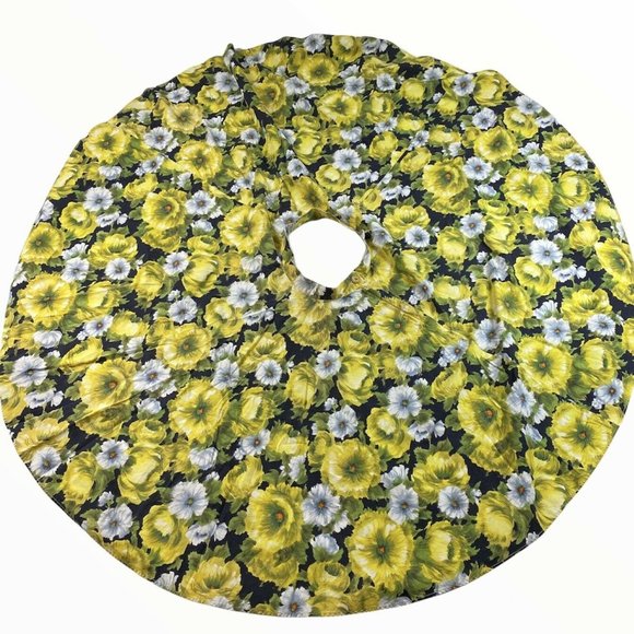 Vintage Dresses & Skirts - Vtg 50s 60s Coddington Sportswear Floral Circle Skirt XS VLV Cotton Watercolor